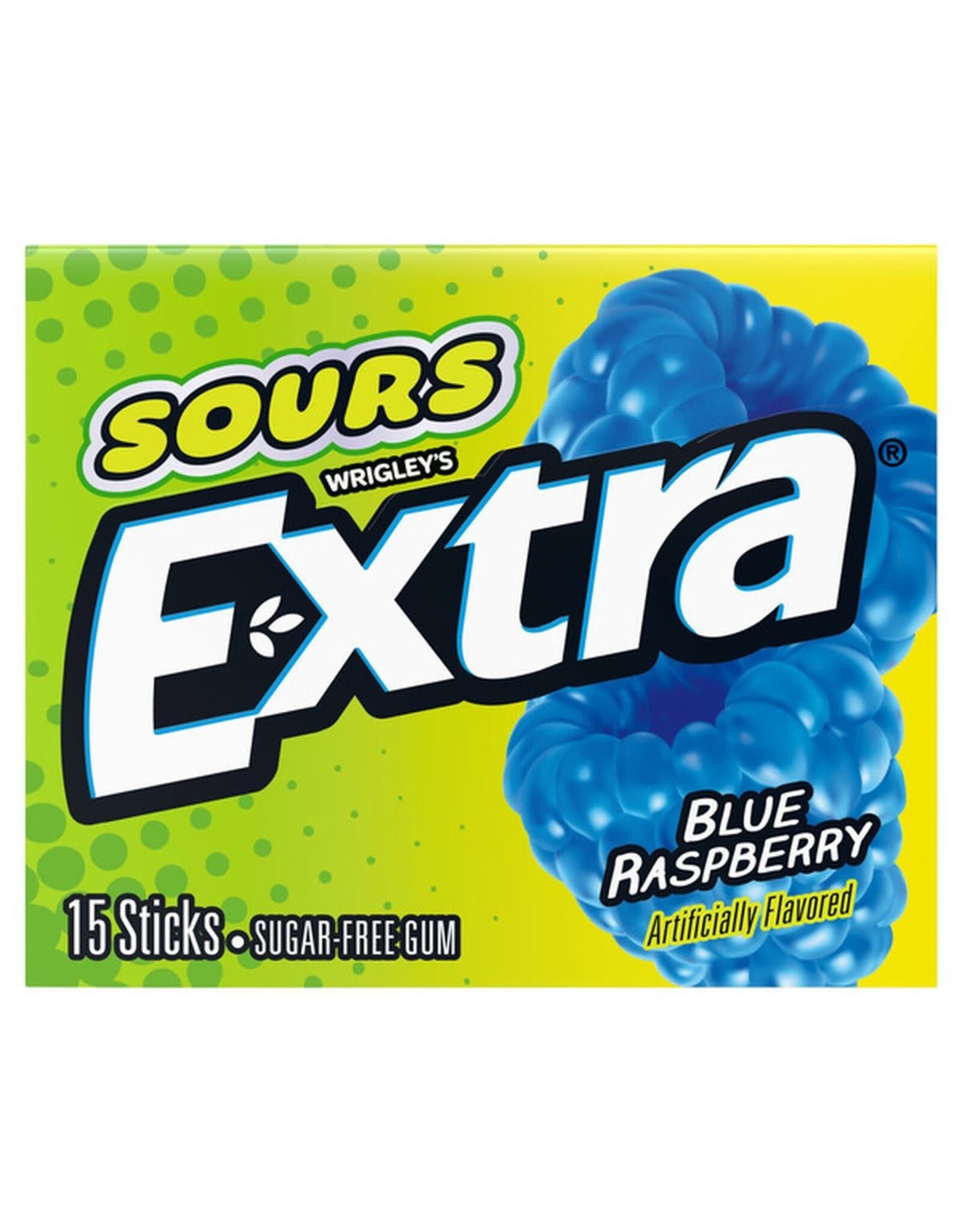 Wrigley Extra 15 Stick Sour Blue Raspberry