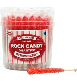 Rock Candy On A Stick - Strawberry