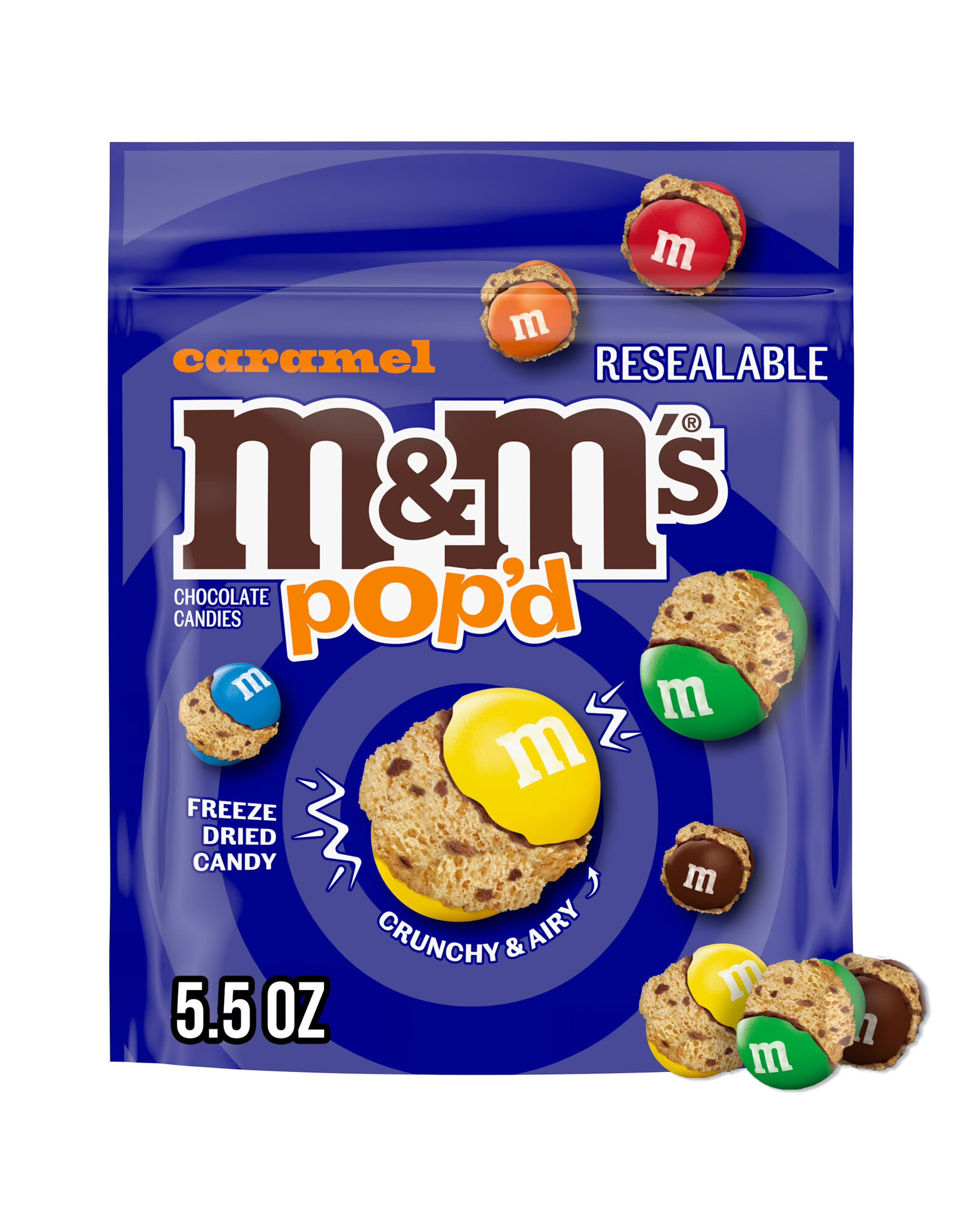 M&M's Pop'd Caramel Standup Bag