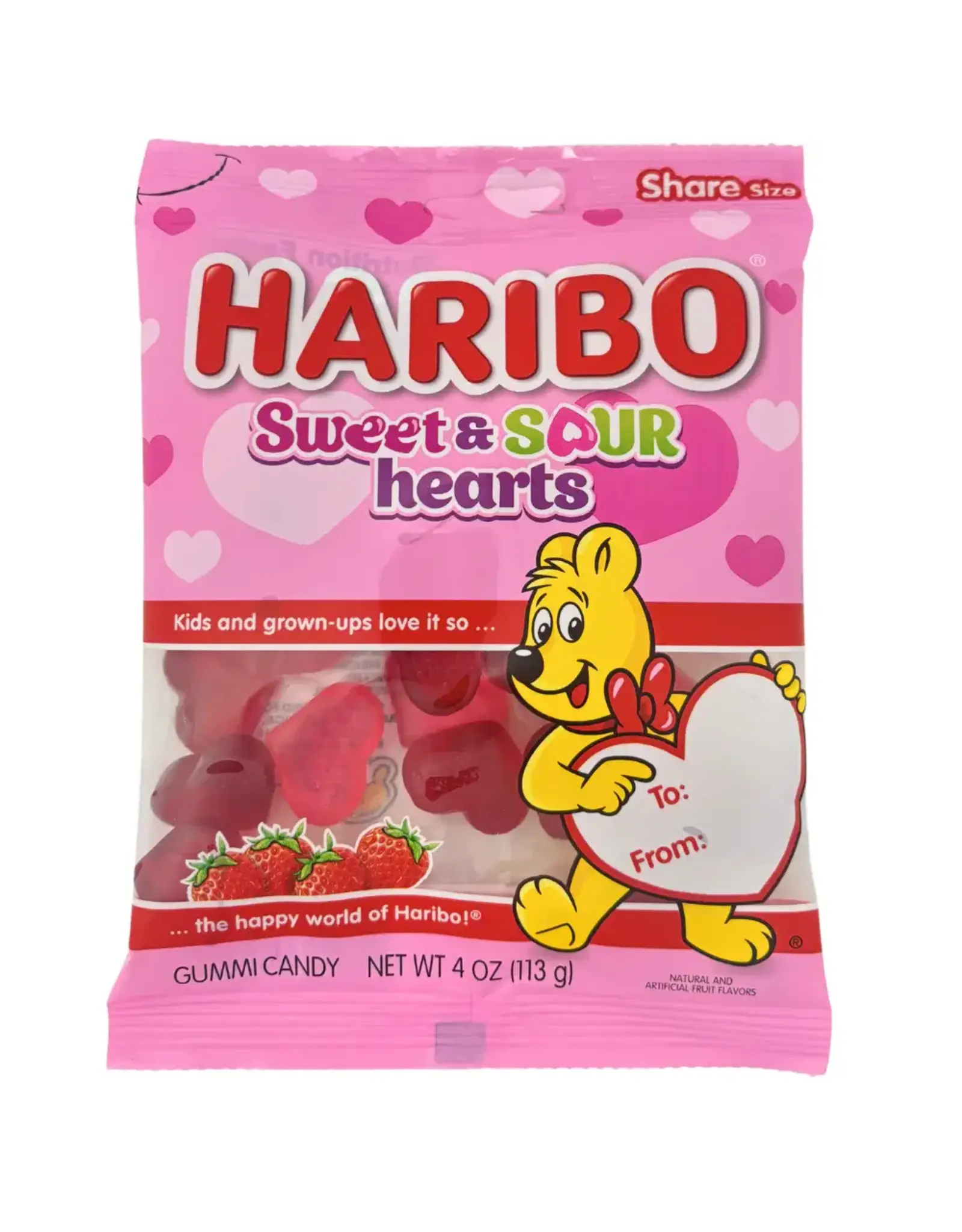 Haribo Haribo Valentine Sweet & Sour Hearts Share Size 9oz