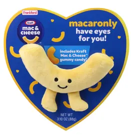 Kraft Mac & Cheese Heart Box with Gummy Candy & Plush Toy