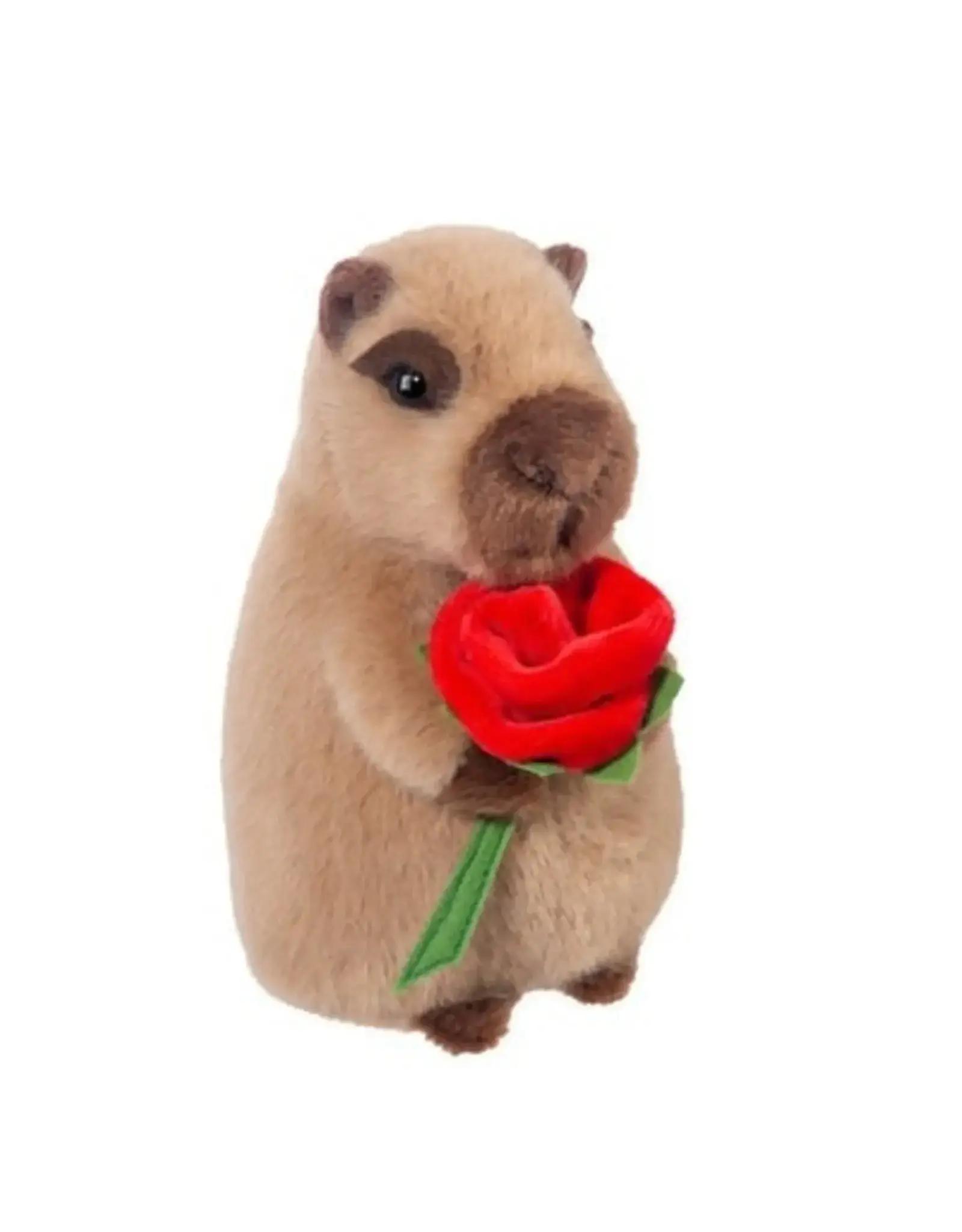 Douglas Valentines Capybara with Rose
