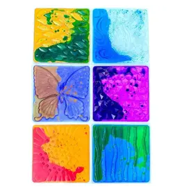 3D Textured Liquid Tiles 12" - 6 Pack