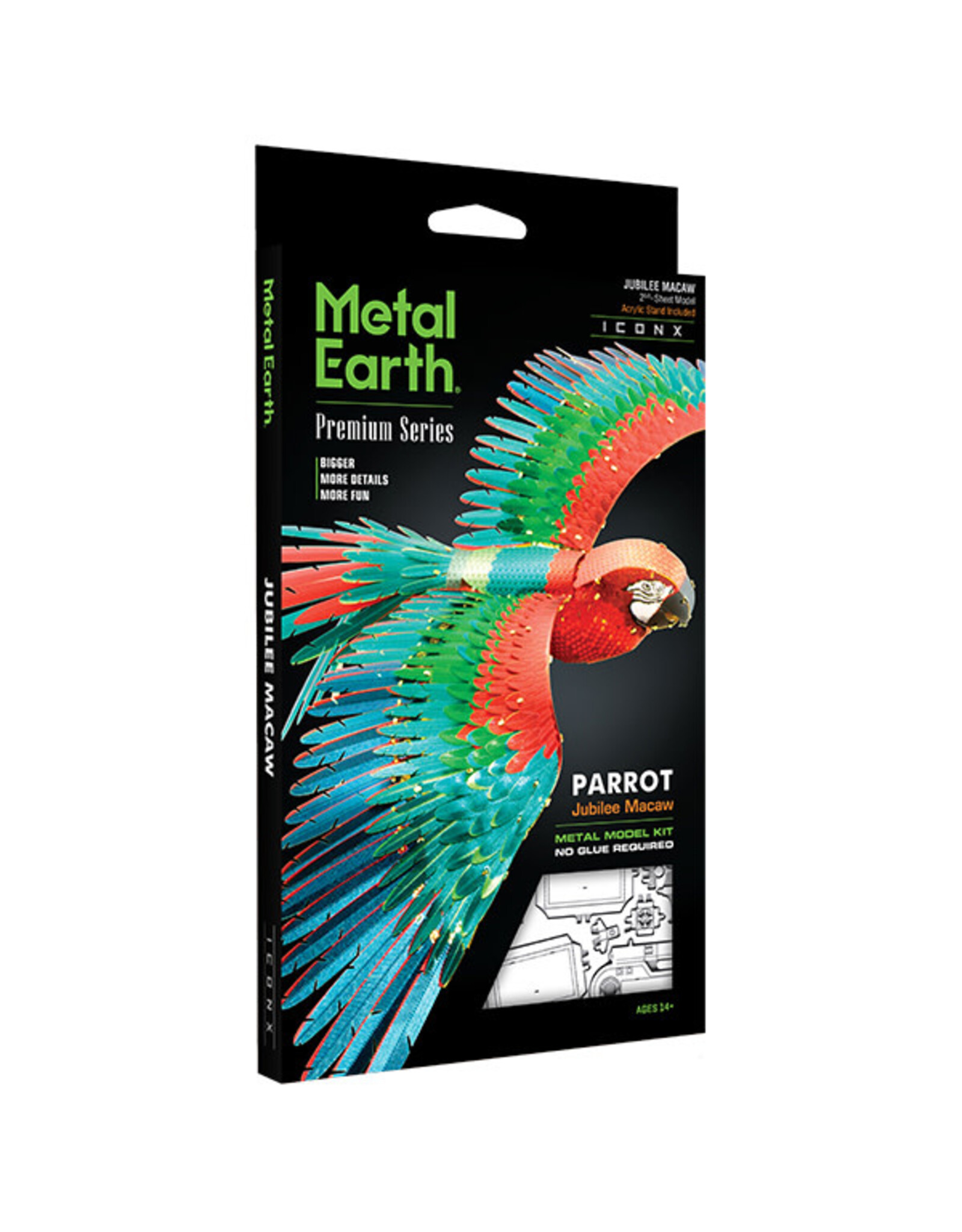 Metal Earth Parrot Jubilee Macaw