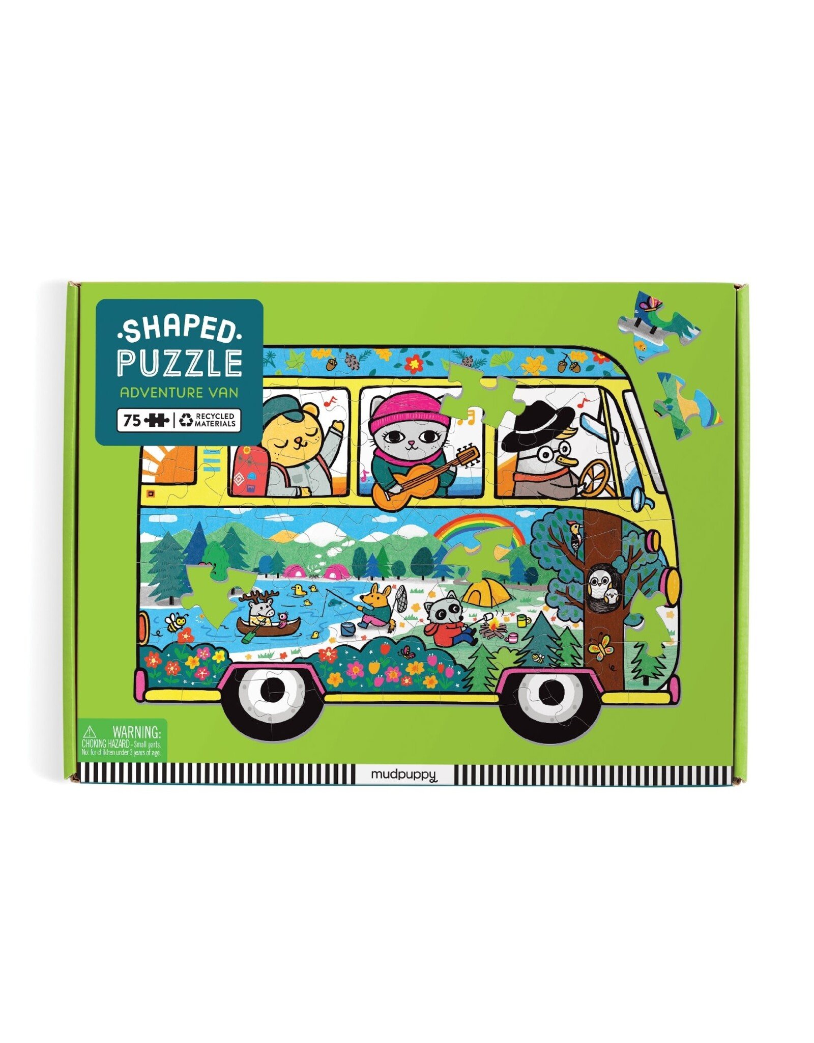 Mudpuppy Adventure Van 75 Piece Shaped Scene Puzzle