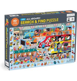 Mudpuppy All Aboard! Train Station 64 Piece Search & Find Puzzle