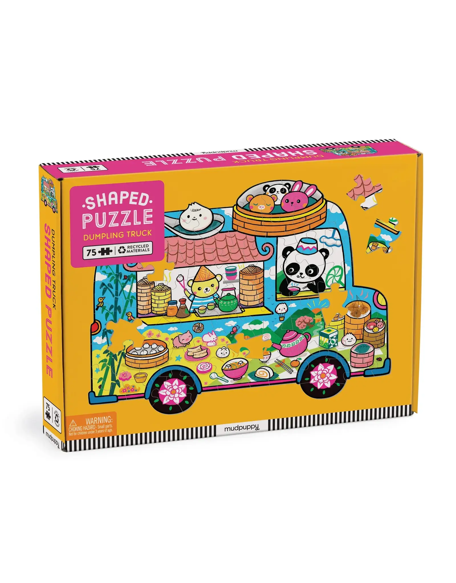Mudpuppy Dumpling Truck 75 Piece Shaped Scene Puzzle