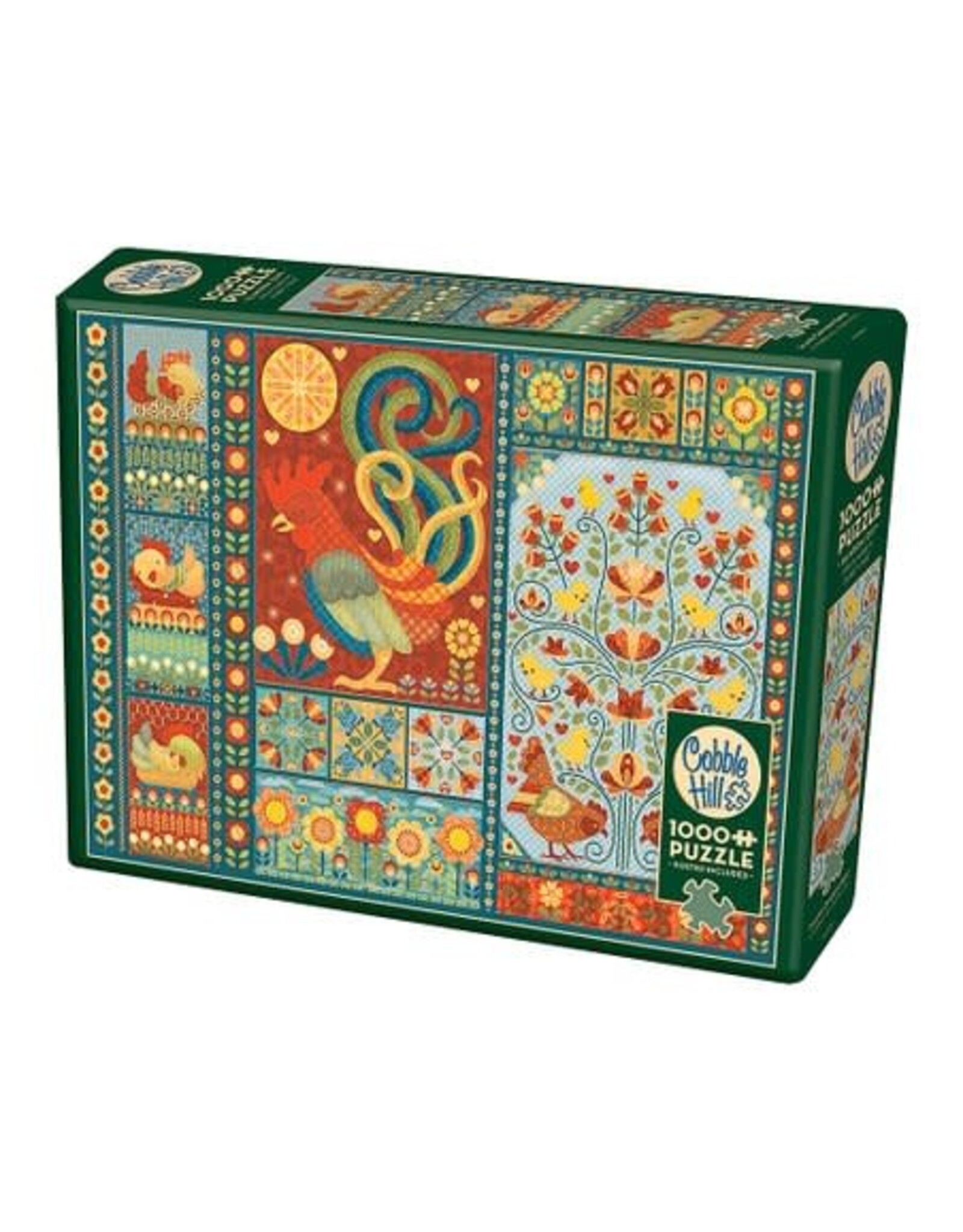 Cobble Hill Scandi Chicken Quilt 1000 pc