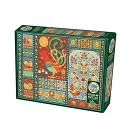 Cobble Hill Scandi Chicken Quilt 1000 pc