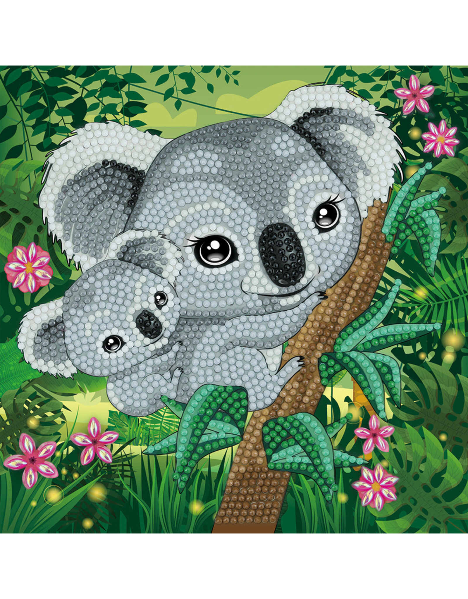 D.I.Y Crystal Art Kit Crystal Art Card Kit - Koala Hugs