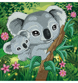 D.I.Y Crystal Art Kit Crystal Art Card Kit - Koala Hugs
