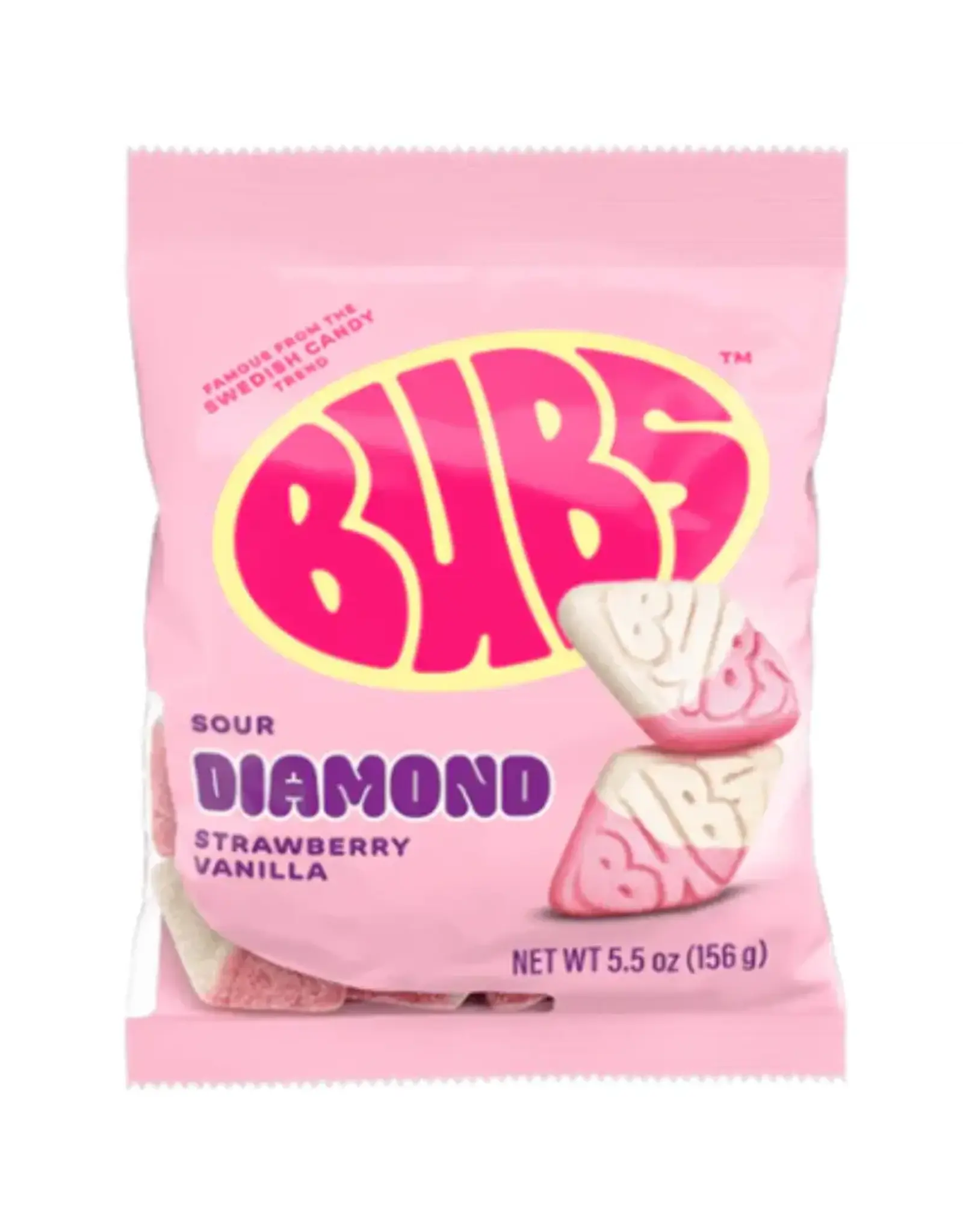 Bubs Sour Diamond Strawberry Vanilla