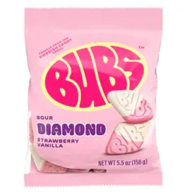 Bubs Sour Diamond Strawberry Vanilla