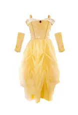 Great Pretenders Velvety Soft Yellow Princess Gown with Arm Warmers, size 3/4