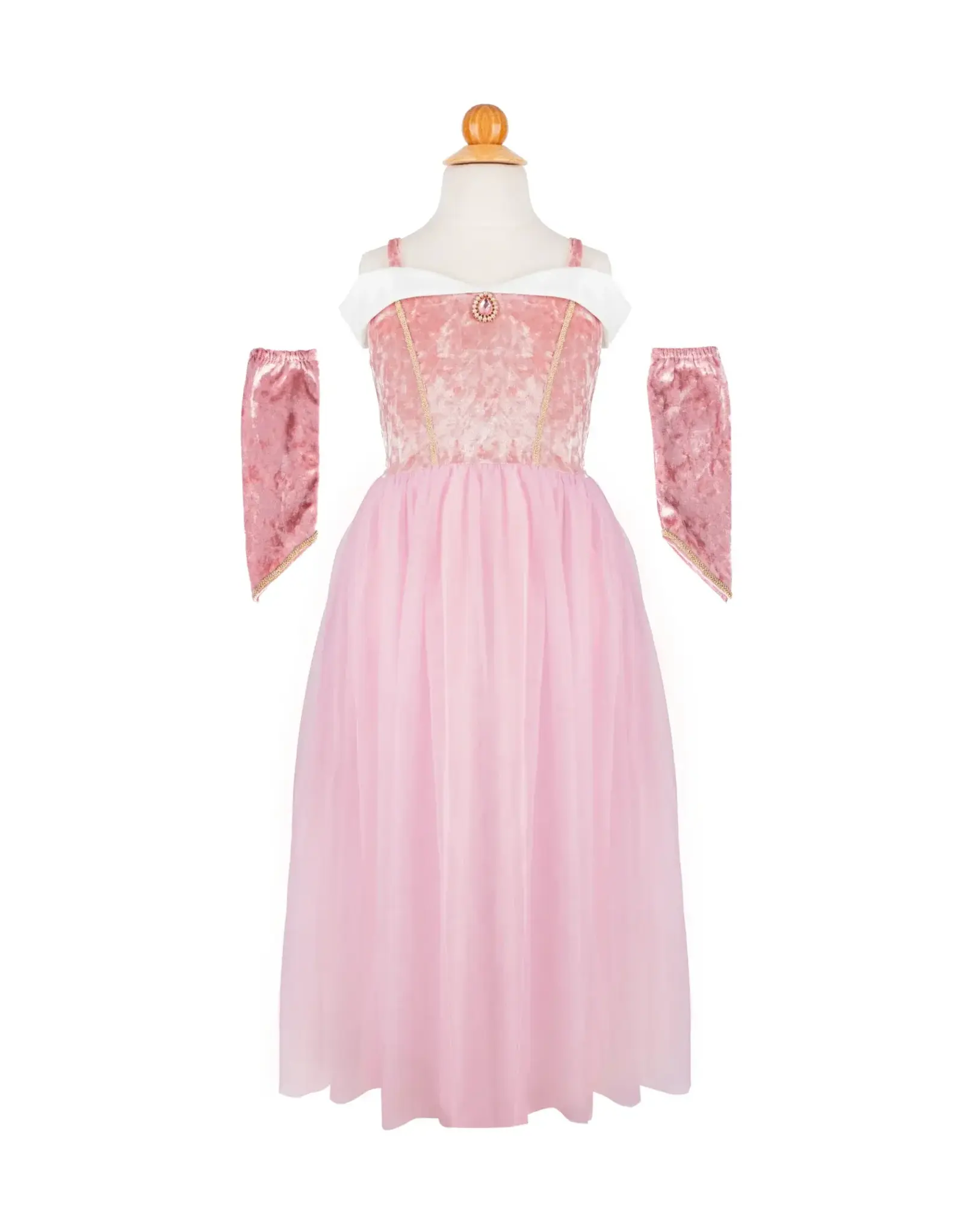 Great Pretenders Velvety Soft Sleeping Sweetheart Princess Gown with Arm Warmers, Size 3-4