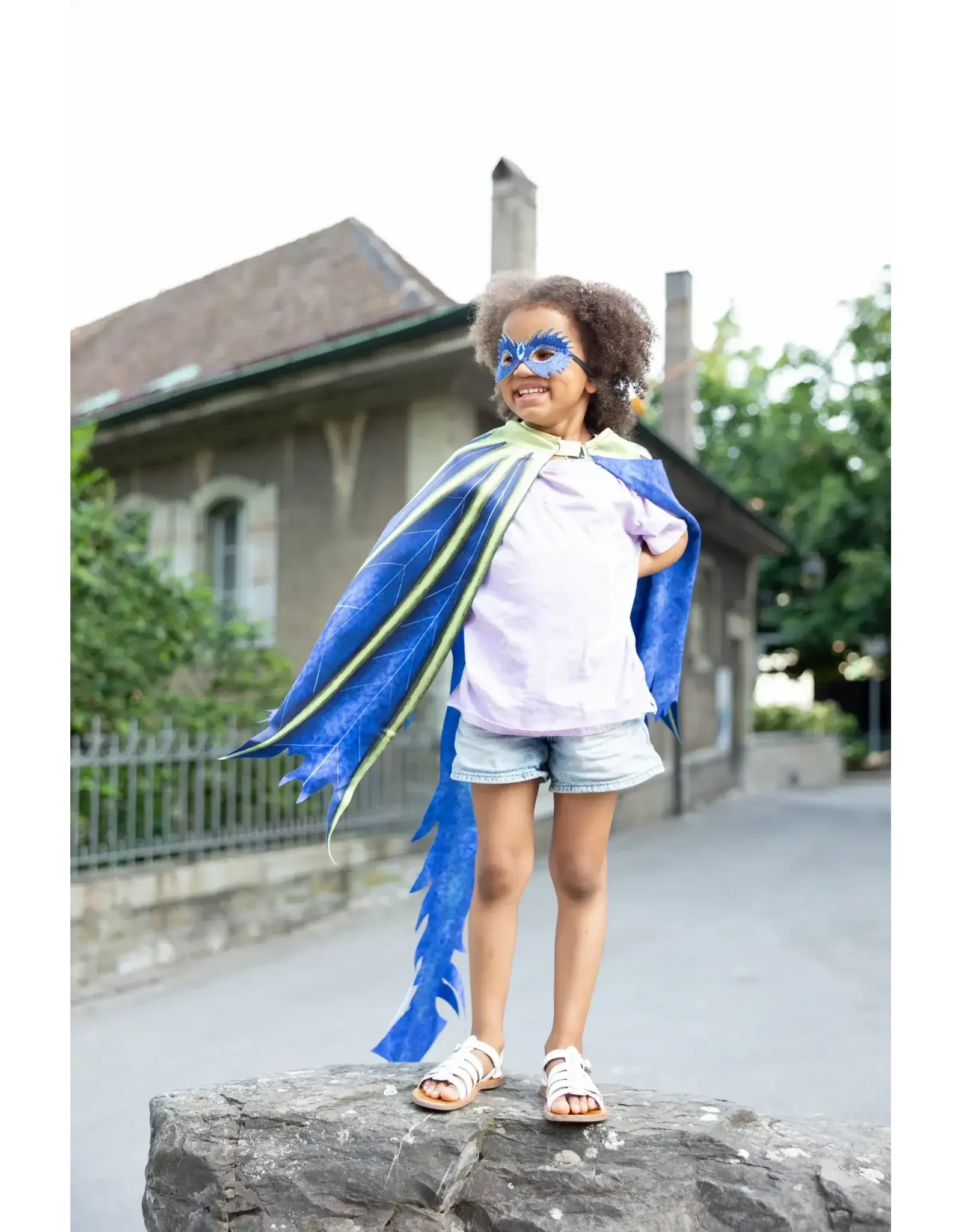 Great Pretenders Celestial Dragon Jewel Soft Wings with Mask, Size 4/6