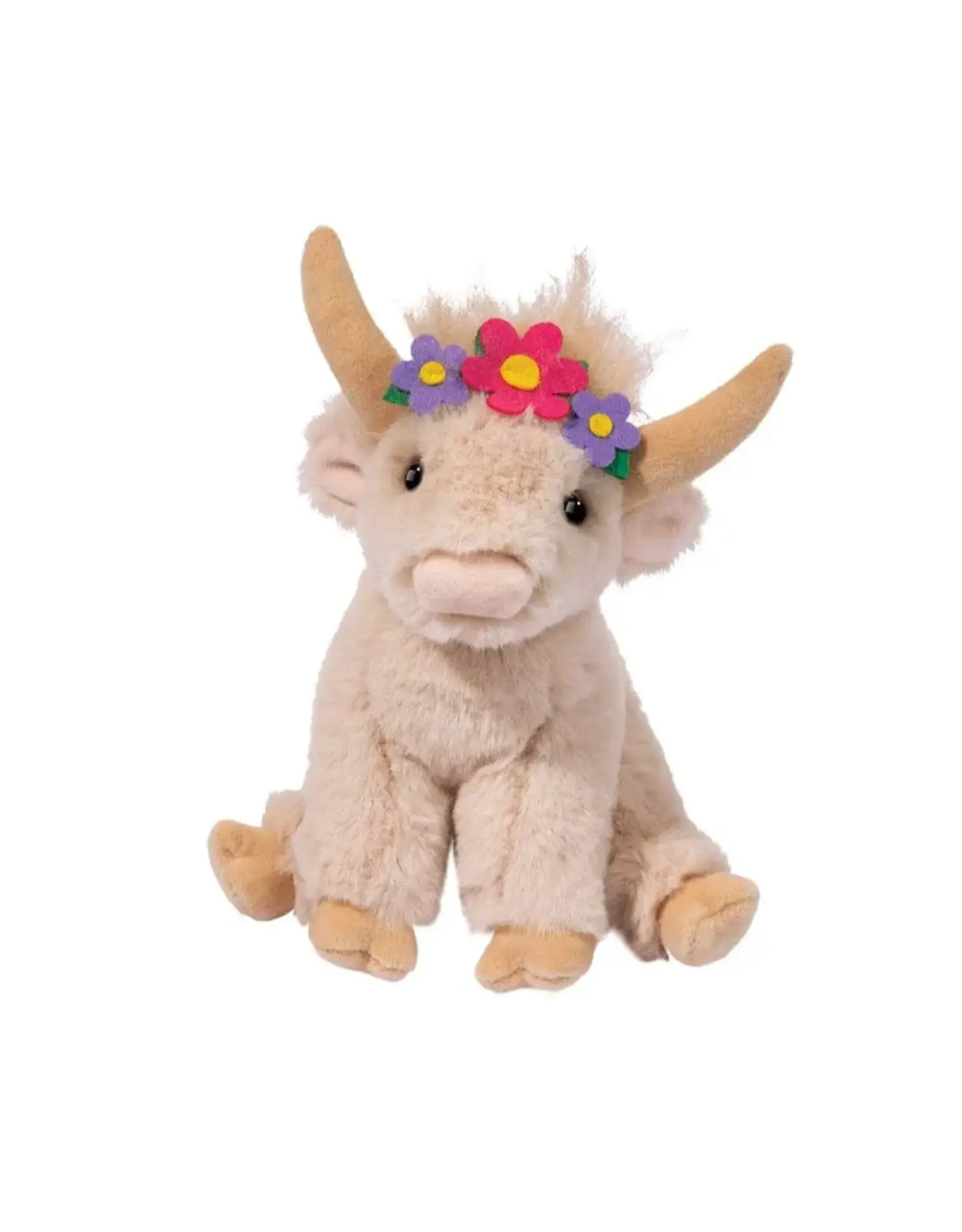 Douglas Laddie Flower Highland Cow Mini Soft