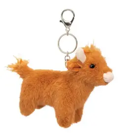 Douglas Highland Cow Plush Toy Bag Charm