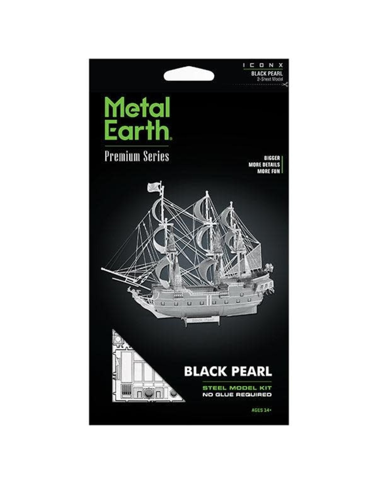 Metal Earth Iconx Black Pearl