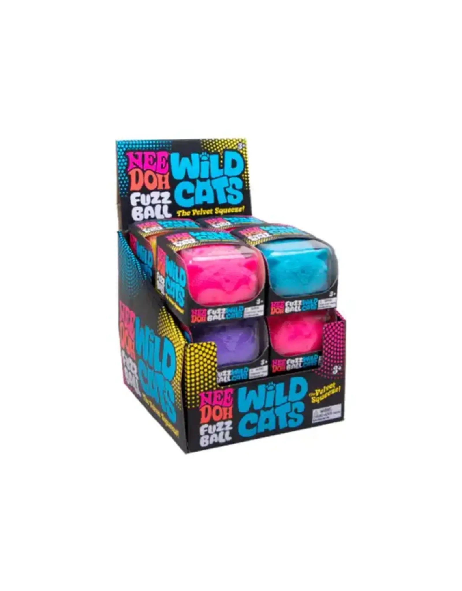 Schylling Wild Cats Fuzz Ball NeeDoh