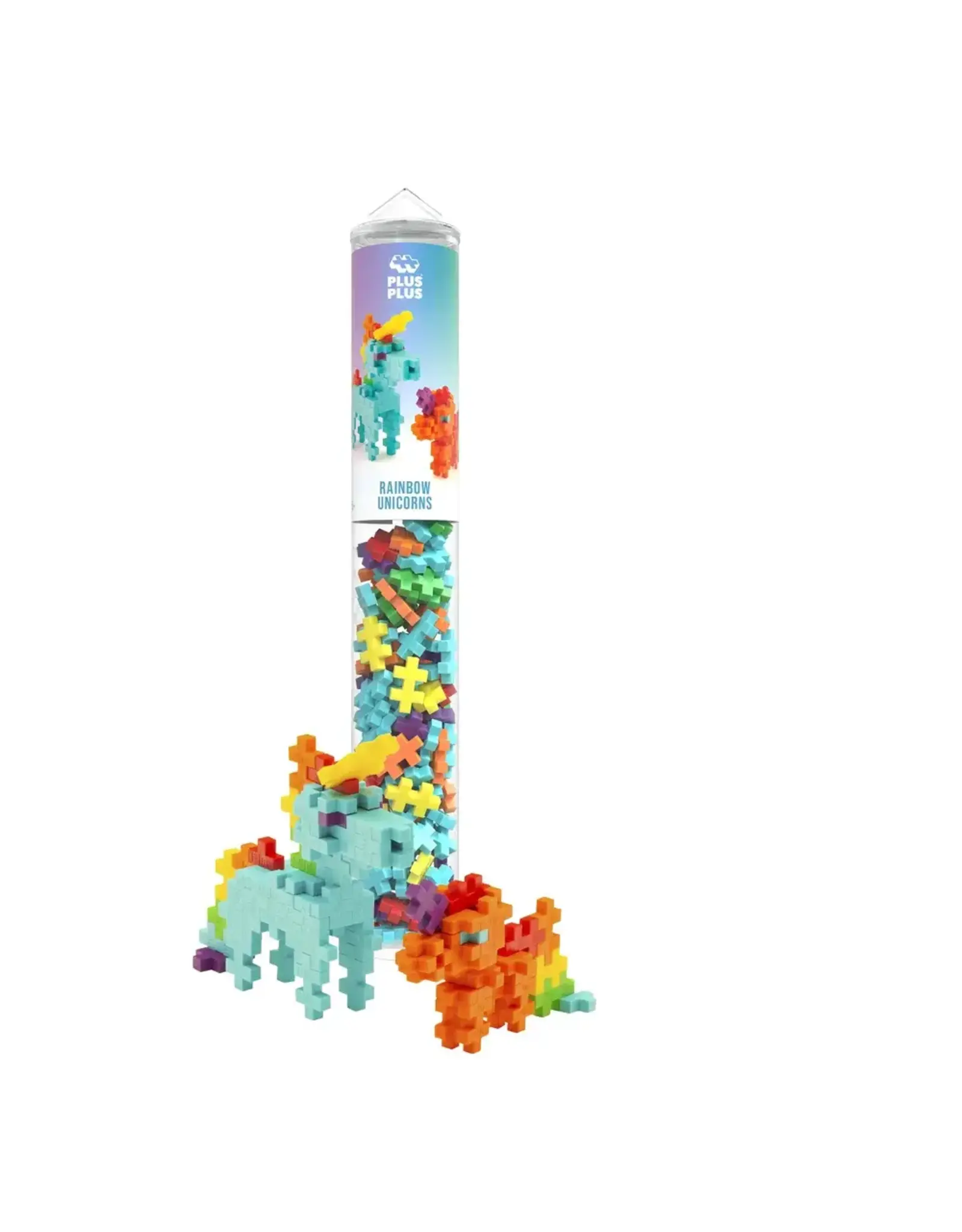 Plus-Plus Plus-Plus Tube: Rainbow Unicorns 100pc