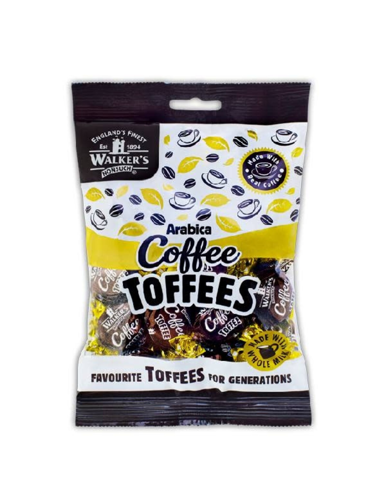 Walker's Nonsuch Bags Coffee Toffee 150g (British) - CLEARANCE