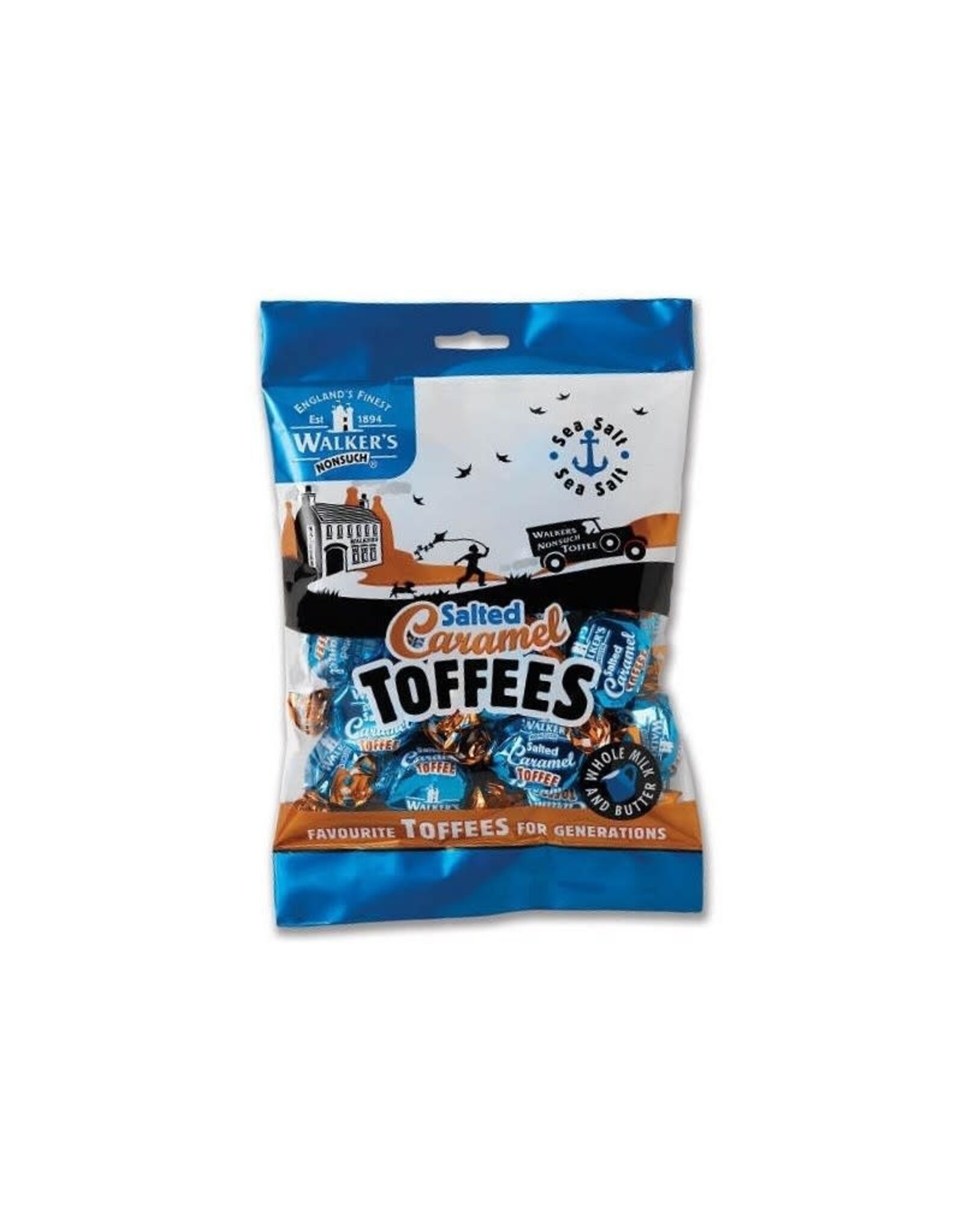 Walker's Nonsuch Bags Salted Caramel Toffee 150g (British)