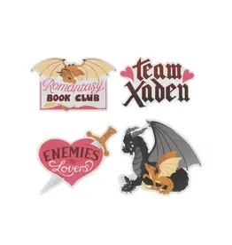Out of Print Fourth Wing: Romantasy Book Club Stickers - Set of 4