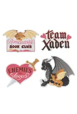 Out of Print Fourth Wing: Romantasy Book Club Stickers - Set of 4