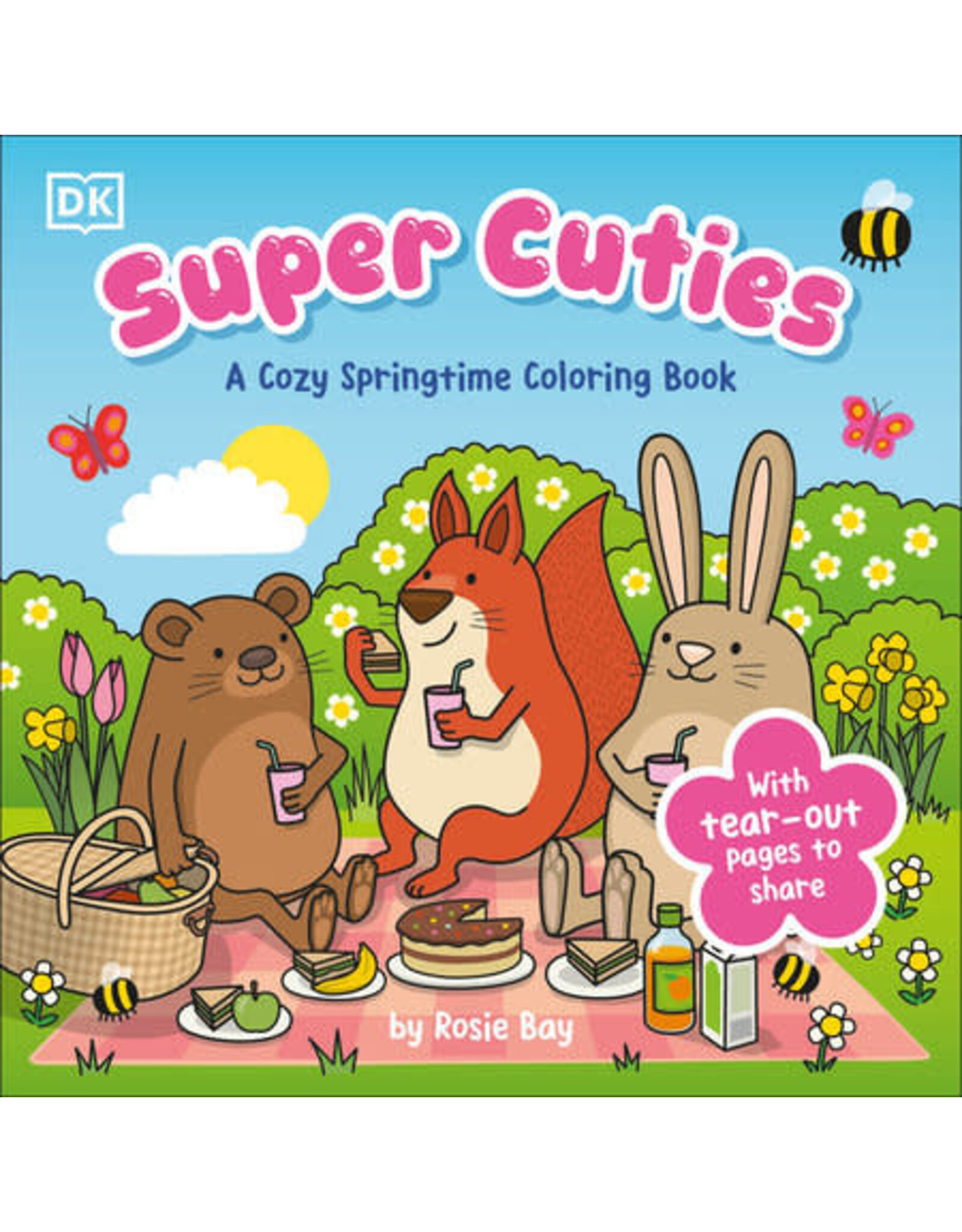 Super Cuties: A Cozy Springtime Coloring Book