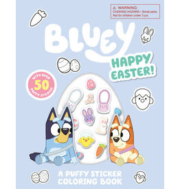 Bluey: Happy Easter! A Puffy Sticker Coloring Book