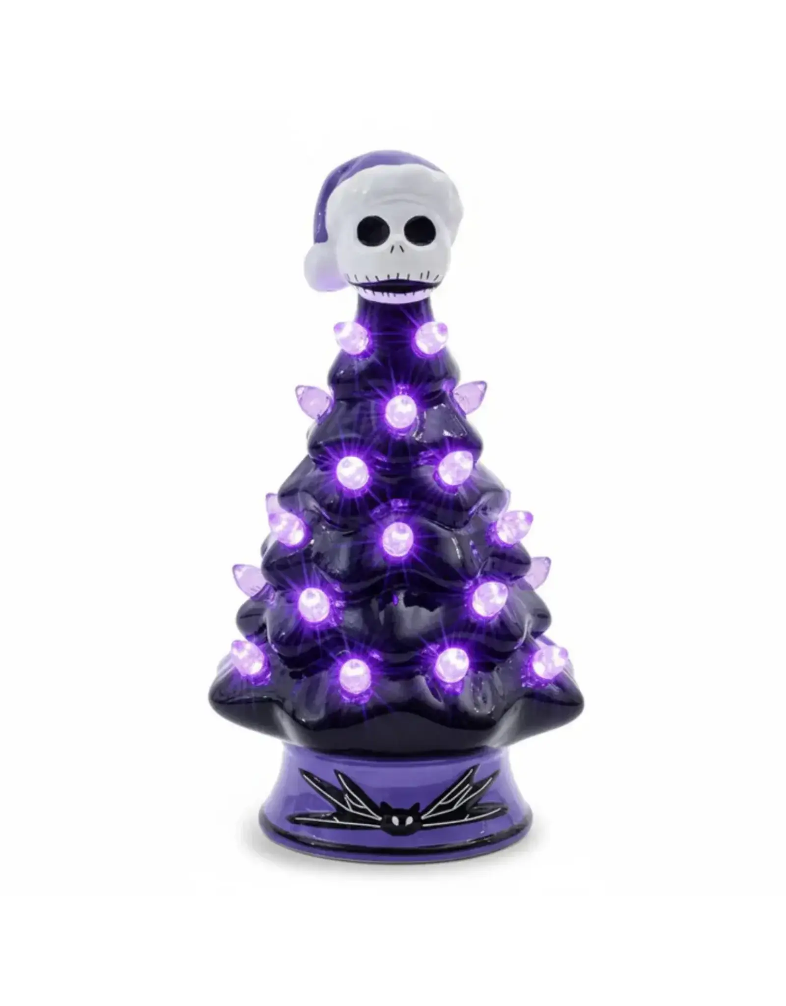 Holiday Light Up Ceramic Christmas Tree 6" Disney Jack Skellington