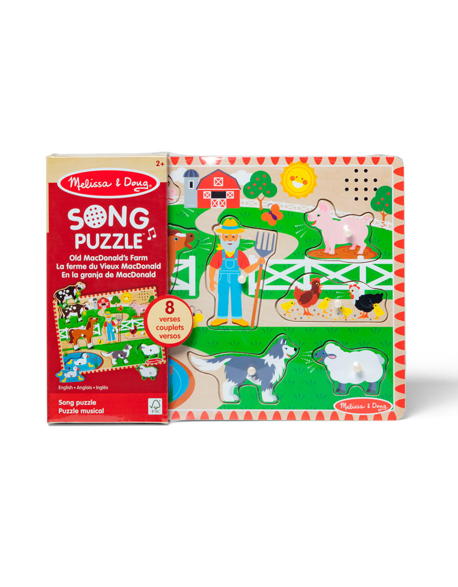 Melissa & Doug Song Puzzle 8 Pieces - Old MacDonald's Farm