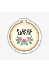 Stickers Northwest Please Leave Embroidery Sticker