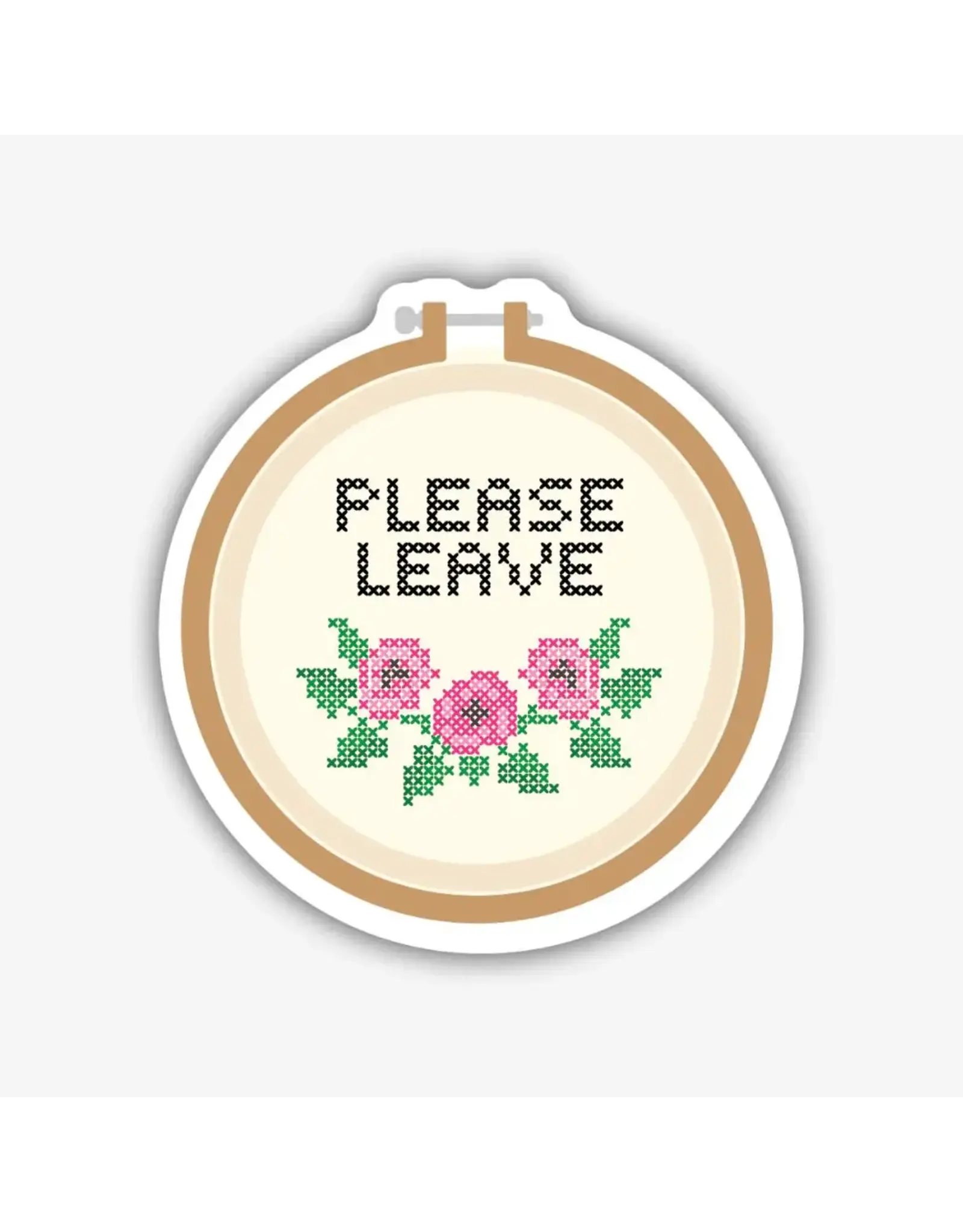 Stickers Northwest Please Leave Embroidery Sticker