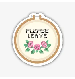 Stickers Northwest Please Leave Embroidery Sticker