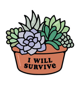 Stickers Northwest I Will Survive Succulent Plant Sticker