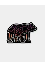 Stickers Northwest Sunset Bear Scene Sticker