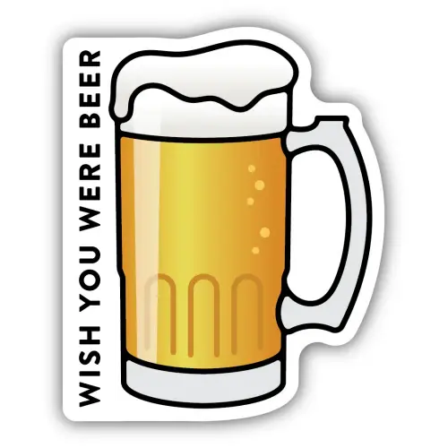 Stickers Northwest Wish You Were Beer Stein Sticker - Tumbleweed Toys
