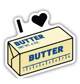 Stickers Northwest I Love Butter Sticker