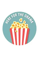 Stickers Northwest Here For The Drama Popcorn Sticker