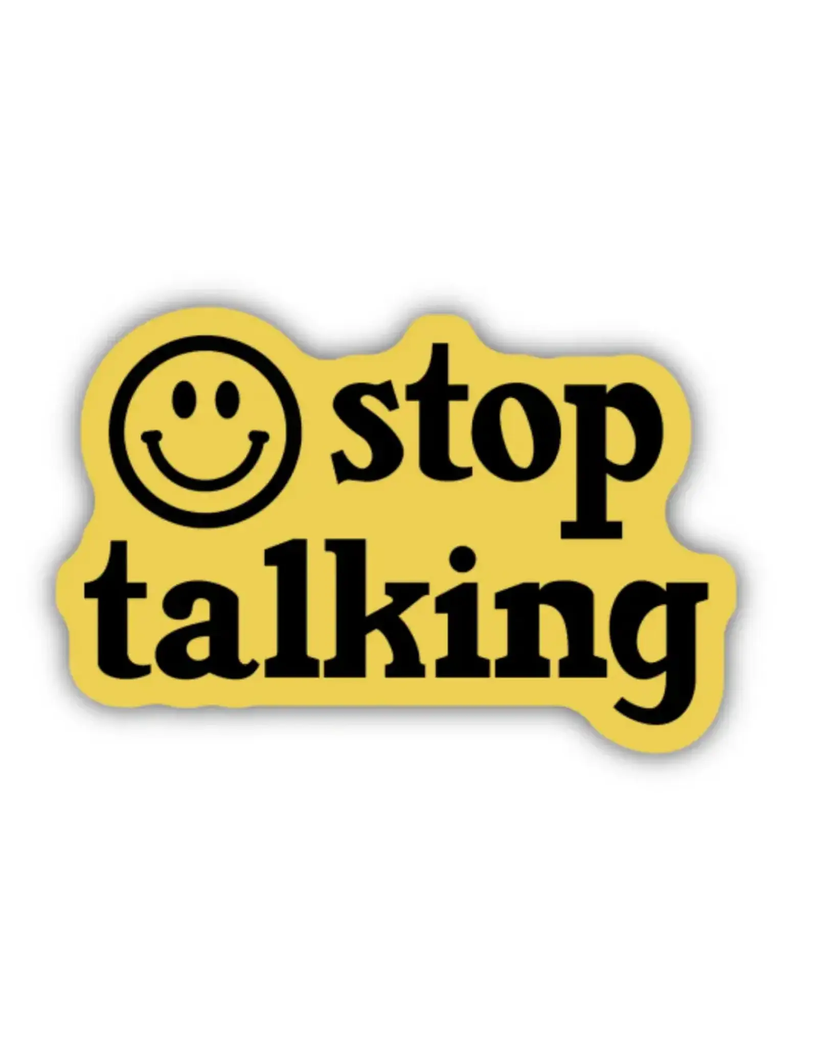 Stickers Northwest Stop Talking Smiley Face Sticker