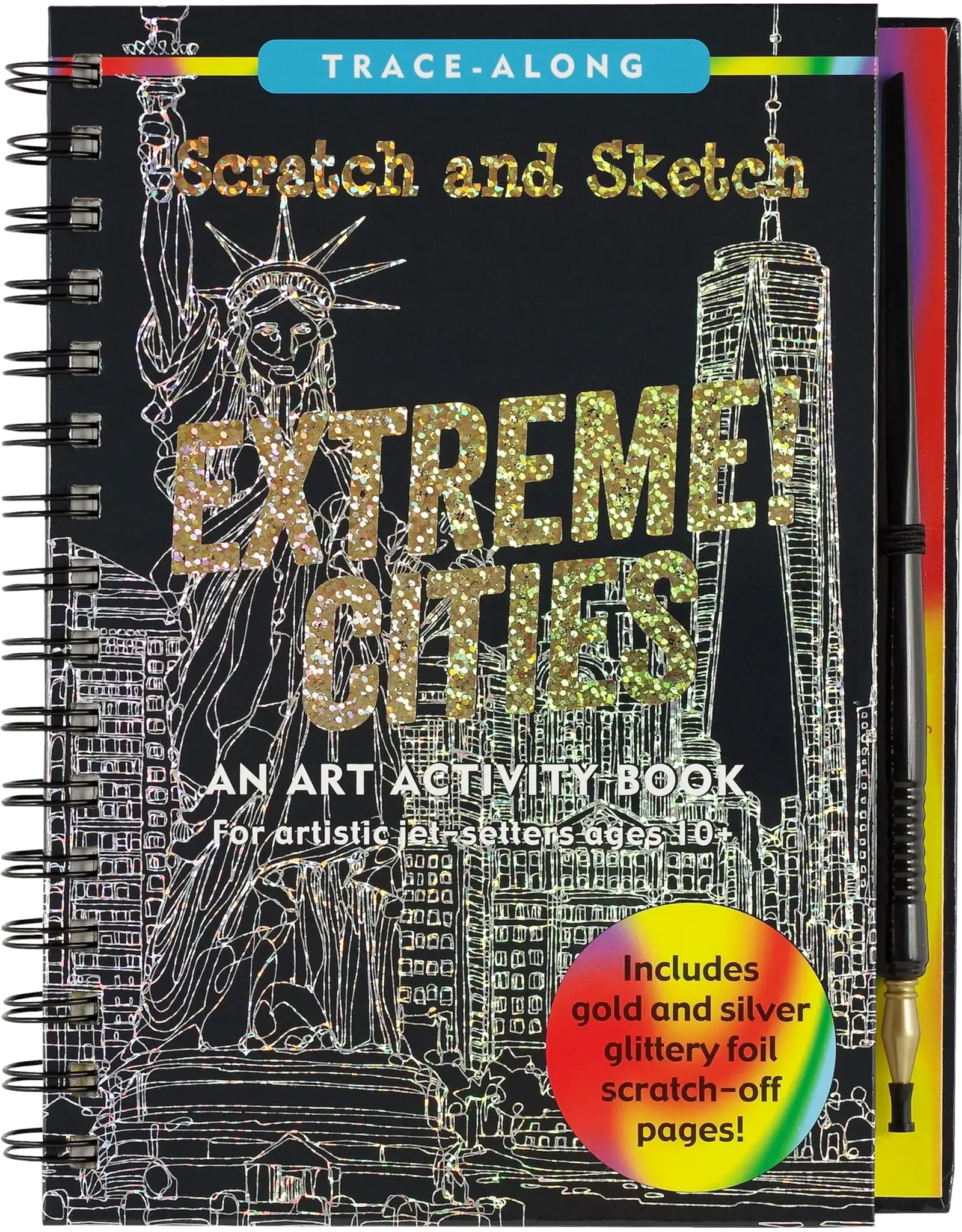 Peter Pauper Press Extreme! Cities Scratch and Sketch