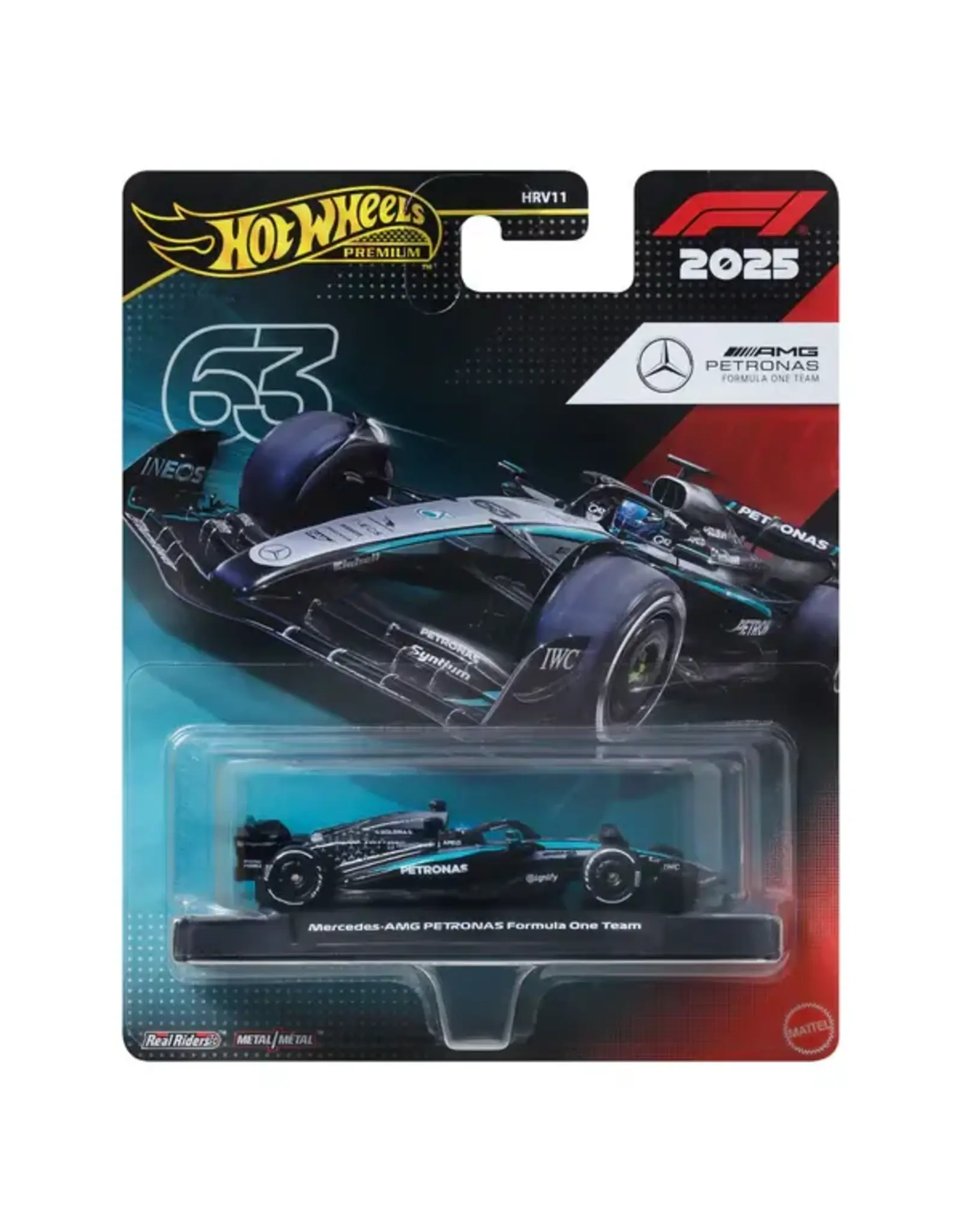 Mattel Hot Wheels Premium - Mercedes-AMG PETRONAS Formula 1 Team #63