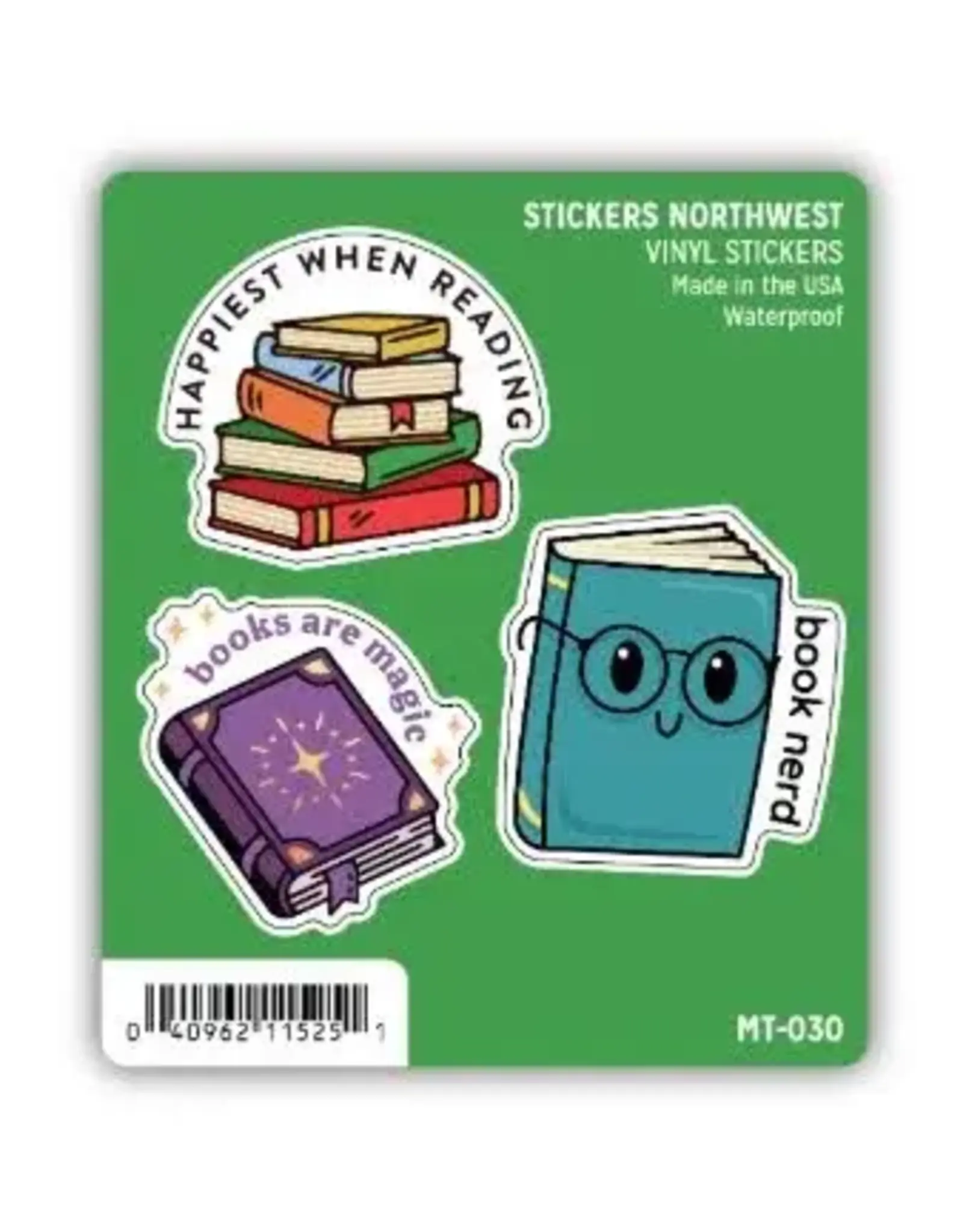 Stickers Northwest Book Lover Mini Sticker Trio