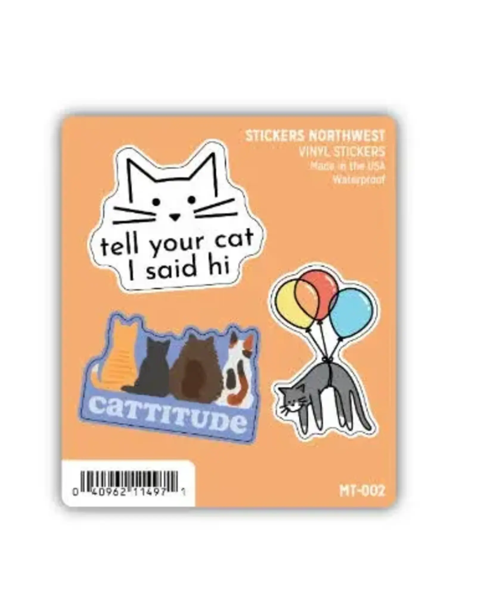 Stickers Northwest Cat Lover Mini Sticker Trio