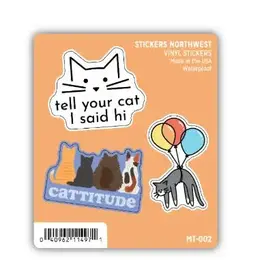 Stickers Northwest Cat Lover Mini Sticker Trio