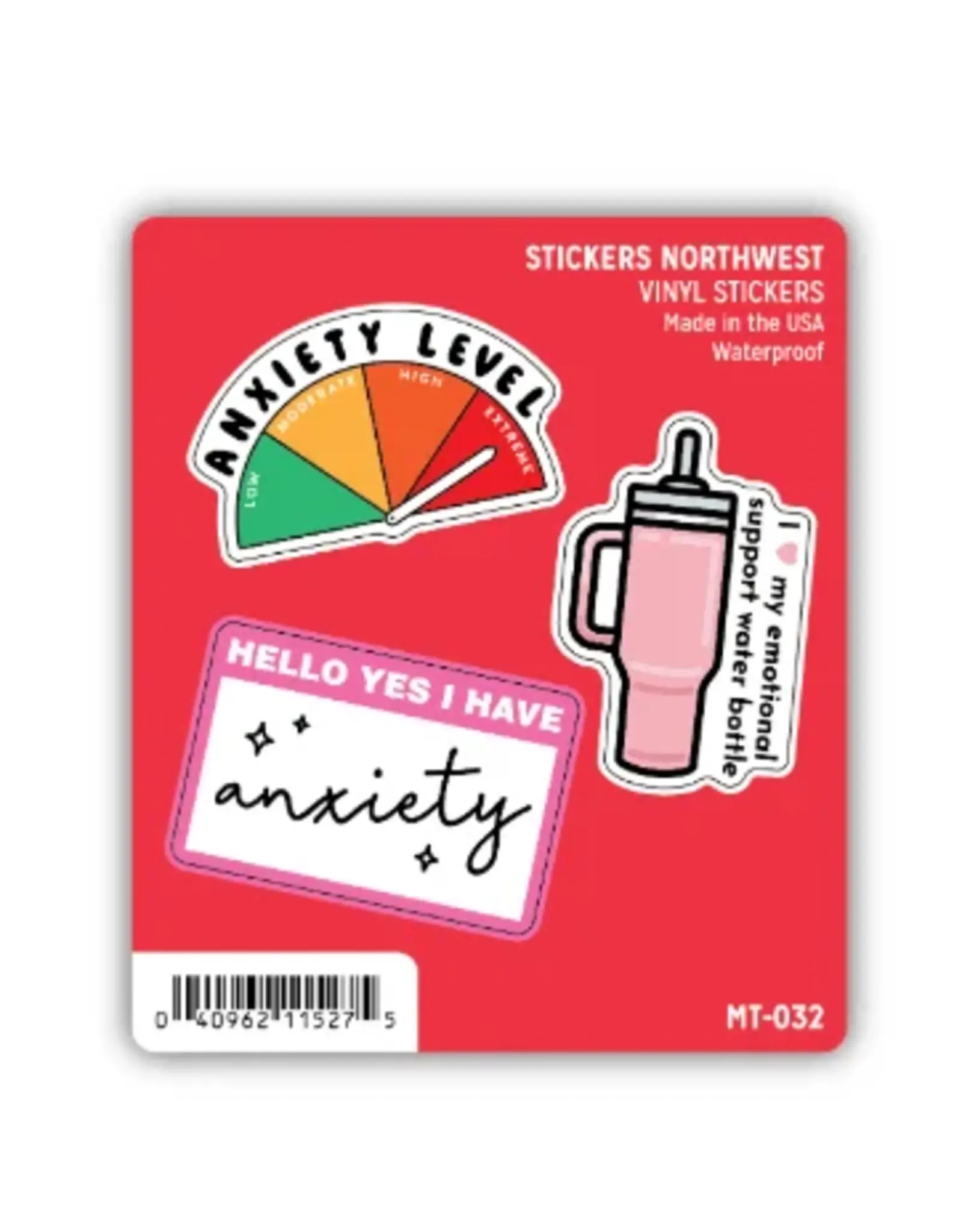 Stickers Northwest Anxiety Mini Sticker Trio