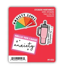Stickers Northwest Anxiety Mini Sticker Trio