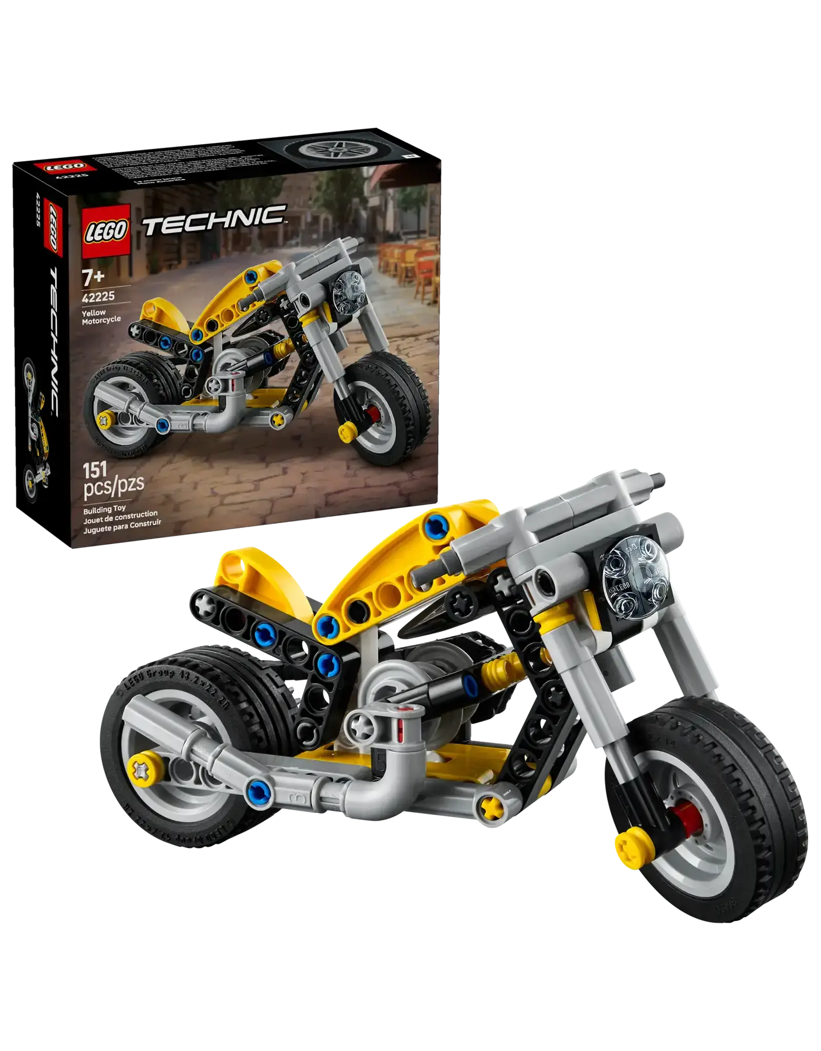 Lego Yellow Motorcycle
